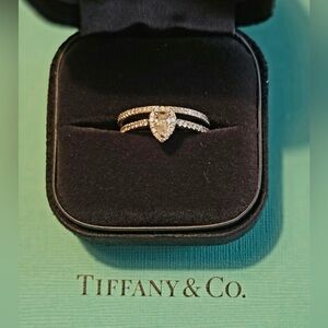 Tiffany & Co. Platinum and Diamond Ring Set - size 7.5